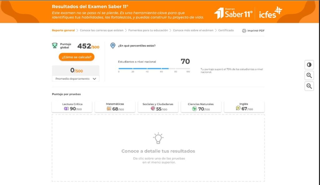 Consultar resultados ICFES Saber 11