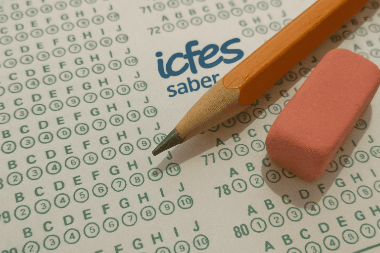 imagen de una prueba icfes real